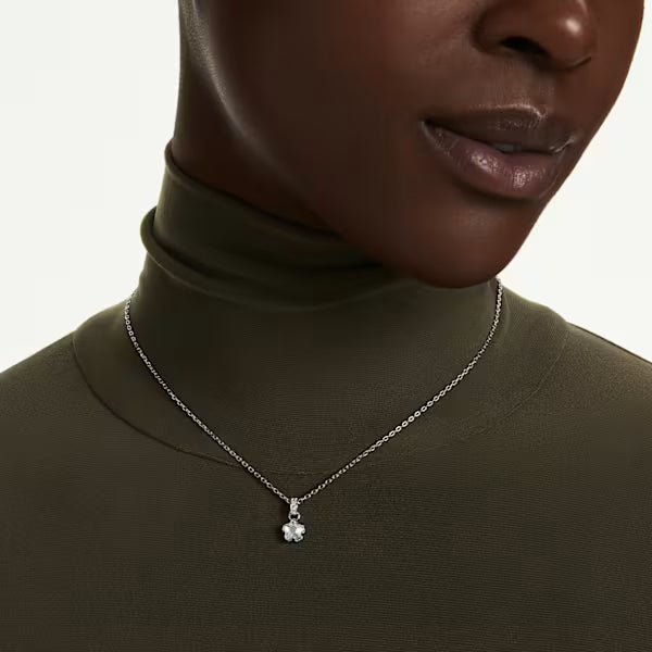Swarovski Chroma Pendant Necklace Mixed cuts, Star, White, Rhodium plated 5759678
