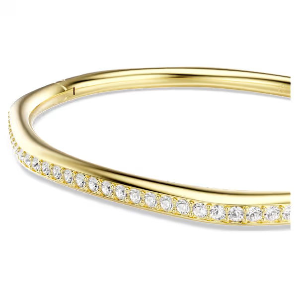 Swarovski Dextera Bangle Octagon Shape, Round Cut, White, 18K Gold Finish  5724581, 5724582