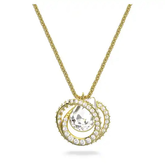 Swarovski Generation pendant White, gold-tone plated 5636511