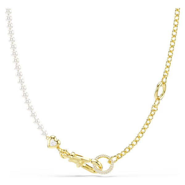 Swarovski Idyllia necklace Crystal pearl, White, 18k Gold-Plated Finish 5742961