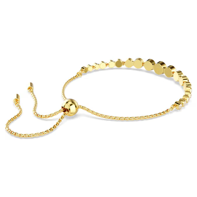 Swarovski Imber Tennis Bracelet Mixed Round Cuts, White, Gold-Tone Plated 5705450