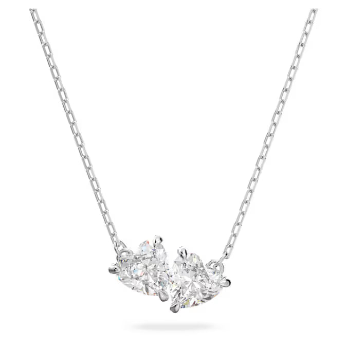 Swarovski Mesmera Necklace Heart, White, Rhodium Plated 5517117
