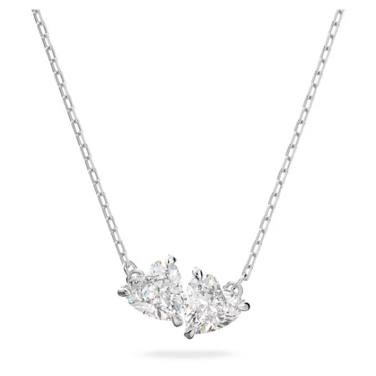 Swarovski Mesmera Necklace Heart, White, Rhodium Plated 5517117