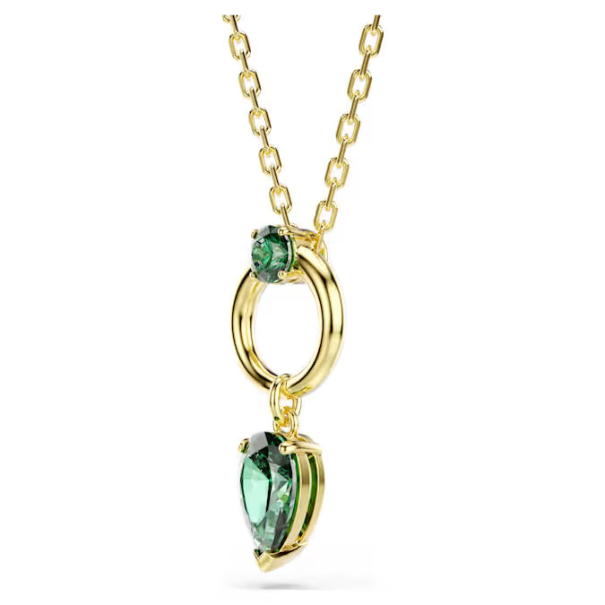 Swarovski Mesmera Pendant Mixed Cuts, Green, Gold-Tone Plated 5732484