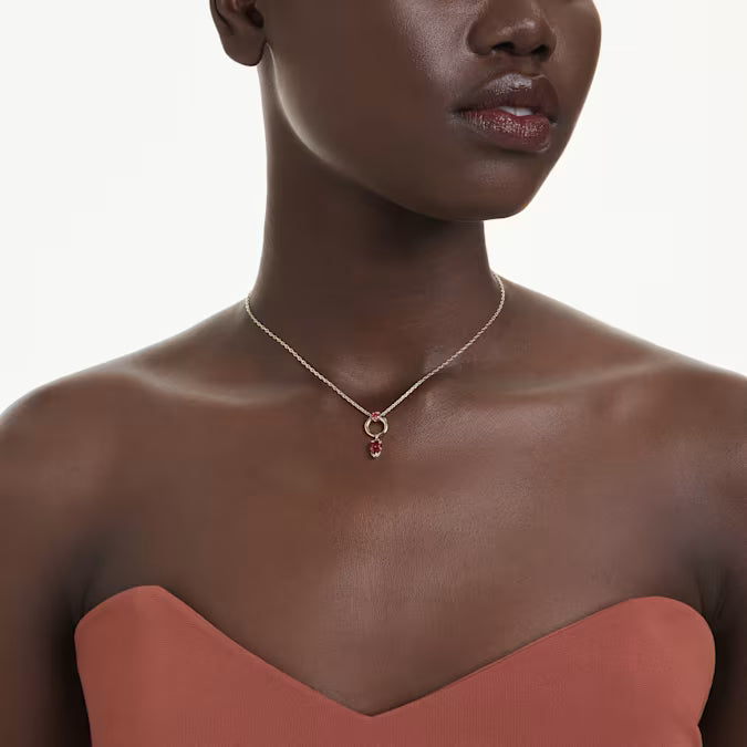 Swarovski Mesmera Pendant Mixed Cuts, Red, Gold-Tone Plated 5732487