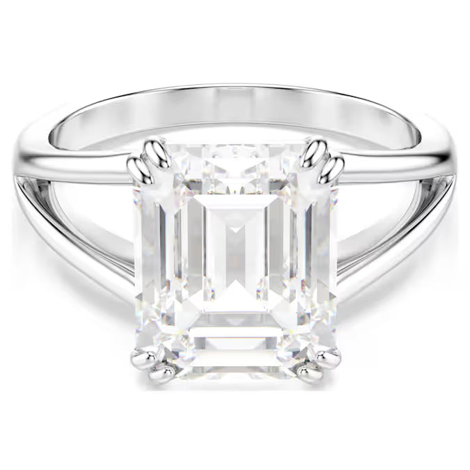 Swarovski Stilla Ring Octagon Cut, White, Silver-Tone Finish 5717878