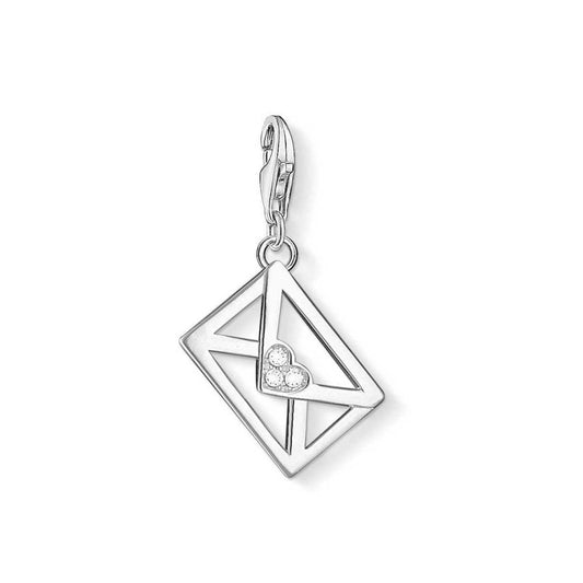 Thomas Sabo Sterling Silver & Cubic Zirconia Love Letter Charm 1251-051-14