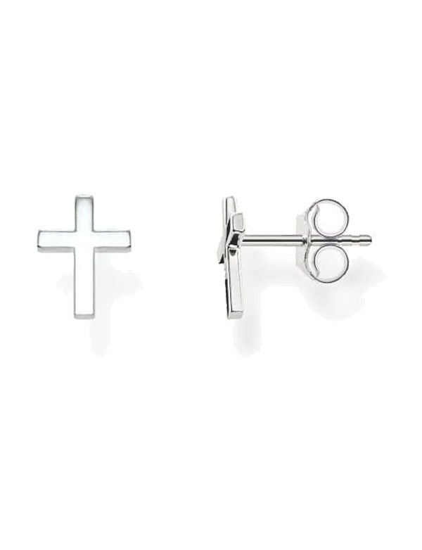 THOMAS SABO GLAM & SOUL EAR STUDS CROSS H1893-001-12
