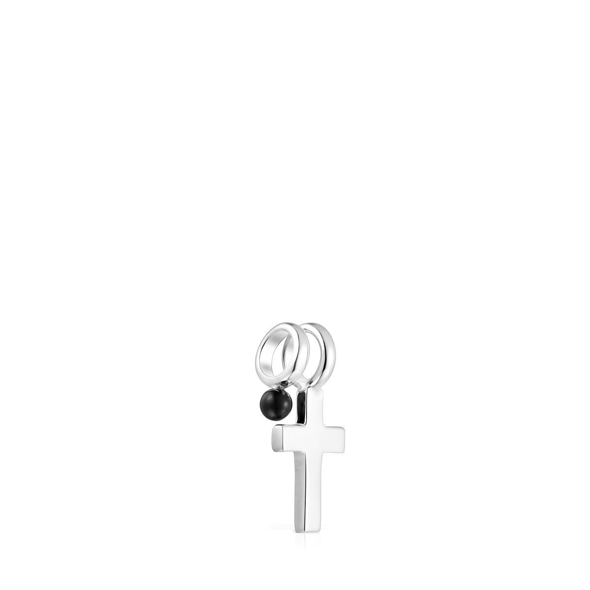 Tous Pack of Silver and Onyx Sweet Dolls cross Pendants 912784510