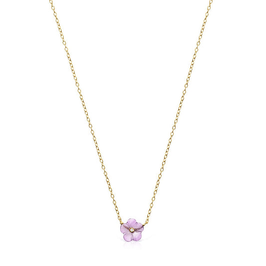 Tous Vita Necklace in Gold with Amethyst and Diamond 918532030