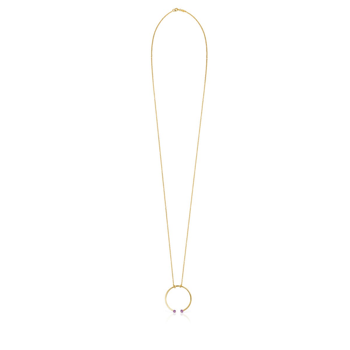 Tous Batala Necklace in Gold Vermeil with Amethyst 918542540