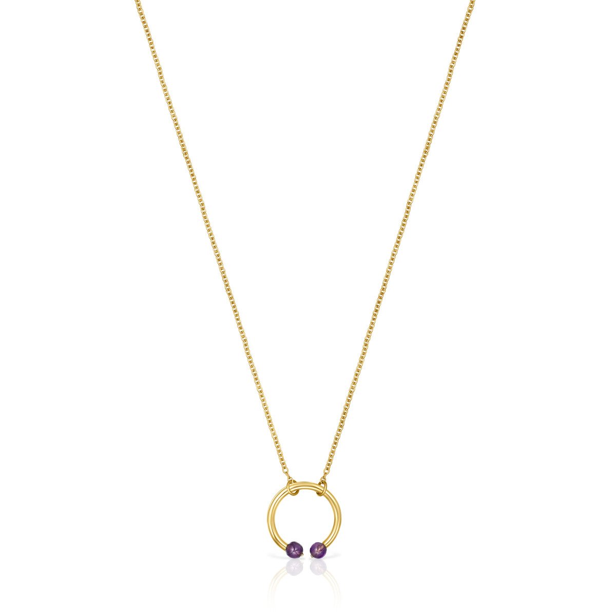 Tous Batala Necklace in Gold Vermeil with Amethyst 918542590