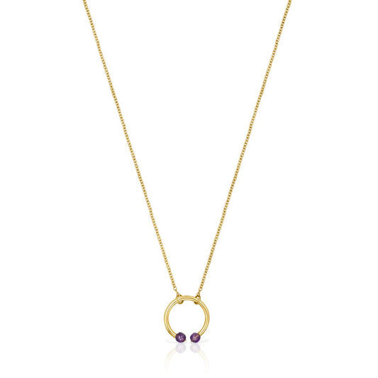 Tous Batala Necklace in Gold Vermeil with Amethyst 918542590