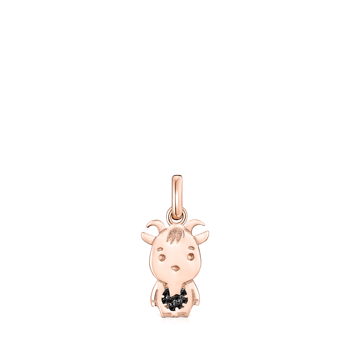 Tous Chinese Horoscope Goat Pendant in Rose Gold Vermeil with Spinel 918434530