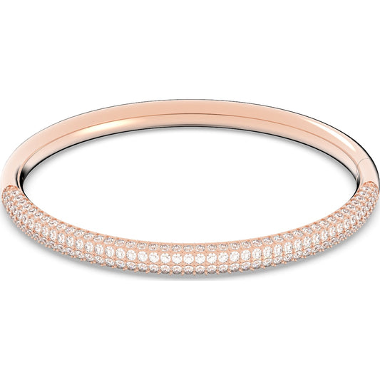 Swarovski Stone bangle, White, Rose gold-tone plated 5184516 5032850 5032849
