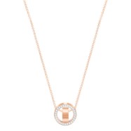 Swarovski Hollow Pendant, Small, White, Rose Gold Plating 5636500