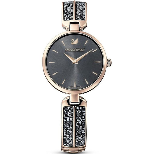 Swarovski Dream Rock Gray Dial Champagne Gold Women's Watch 5519315