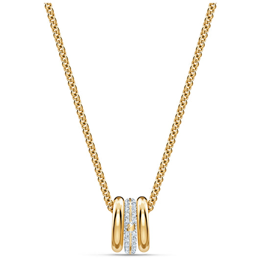 Swarovski Stone Pendant, White, Mixed metal finish 5523989