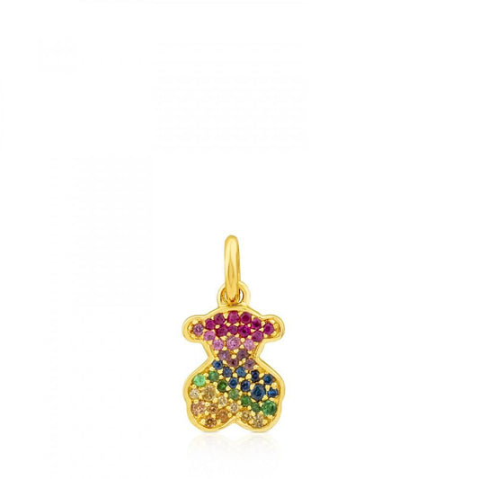 Tous Gold Icon Gems Pendant with Sapphire 612534040