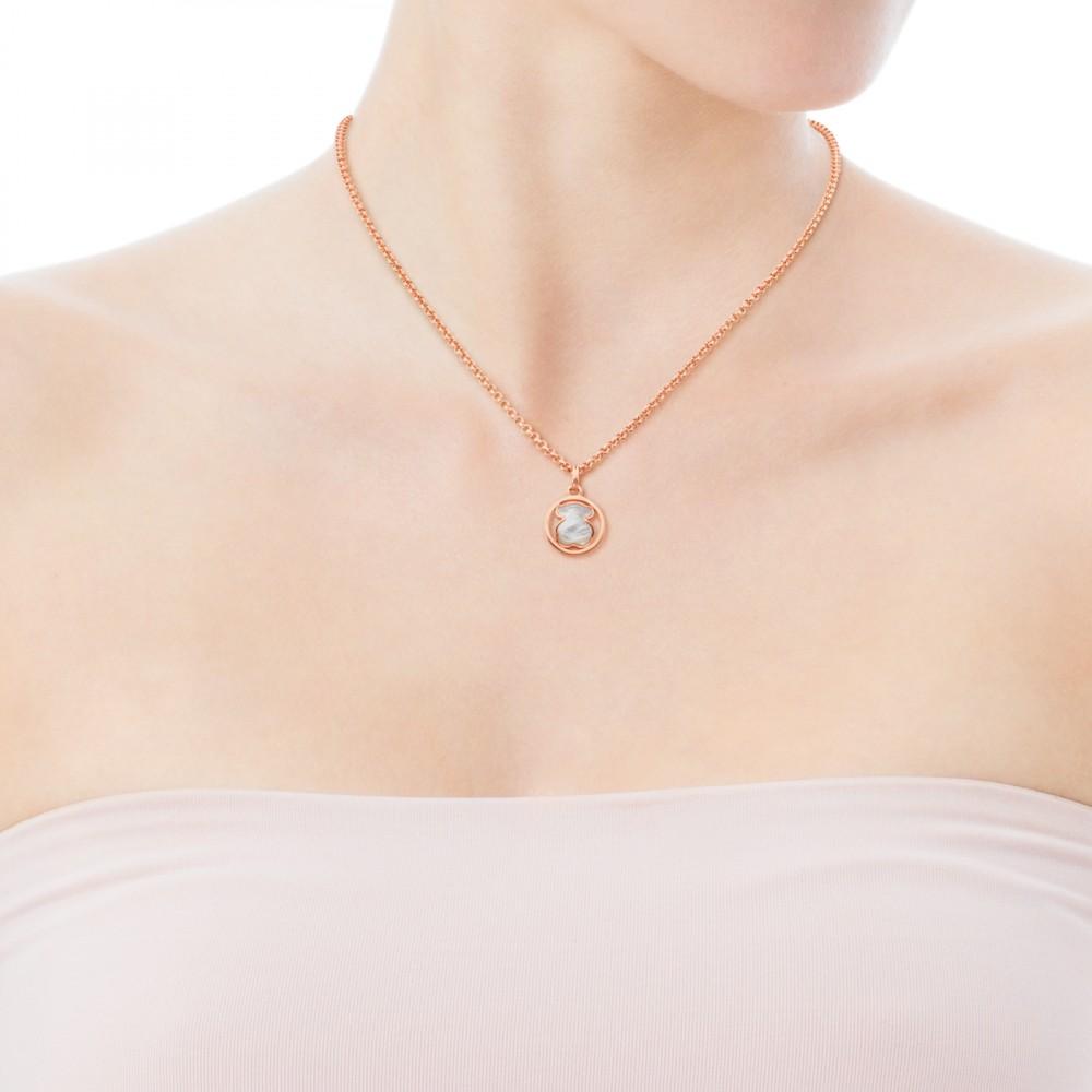 Tous Rose Vermeil Silver Camille Pendant with Mother-of-Pearl 712164600