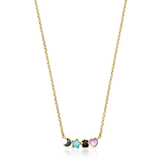 Tous Glory Necklace in Gold Vermeil with Gemstones 918592510