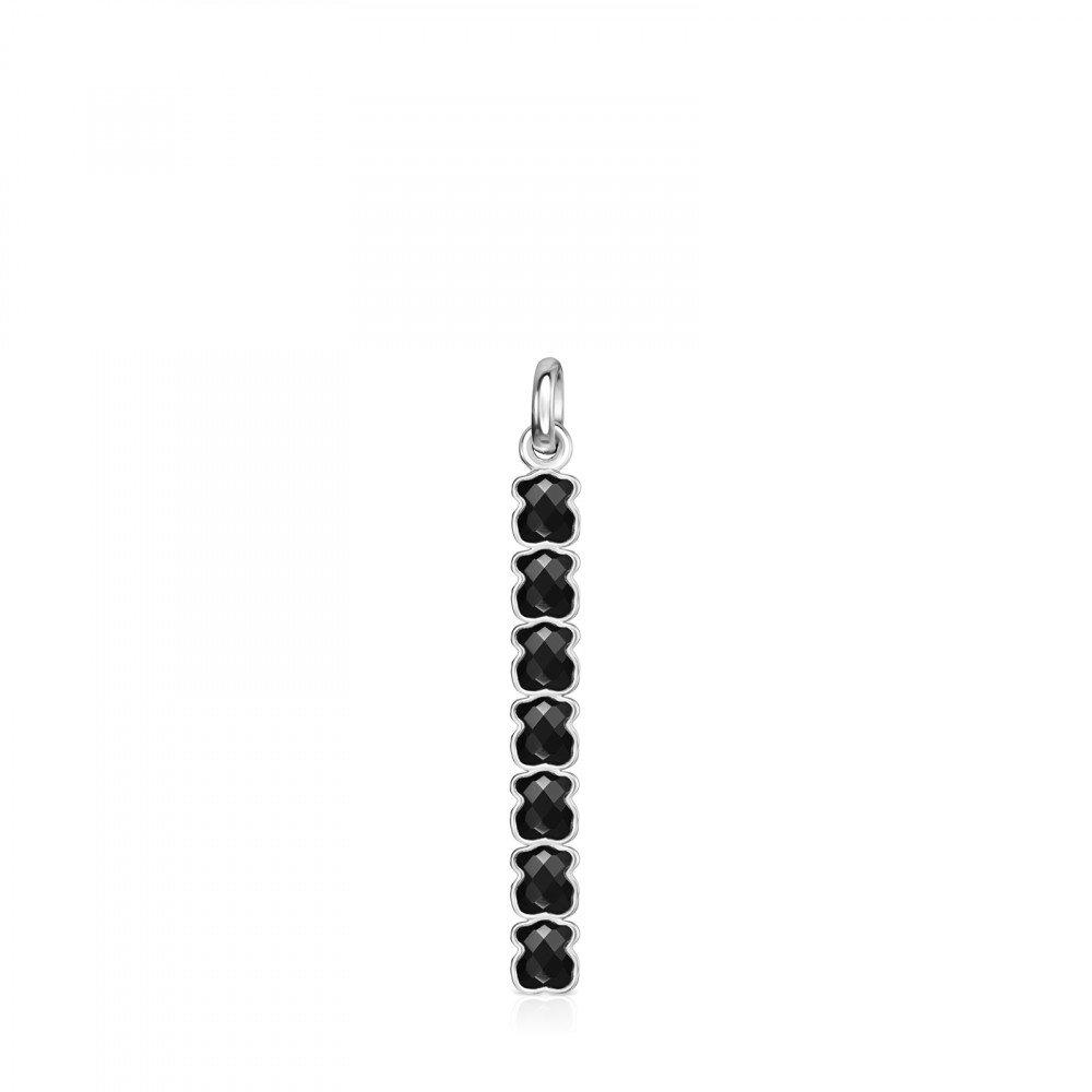 Tous Mini Onix - Color Pendant in Silver with Onyx 918454500