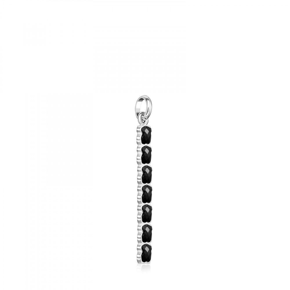 Tous Mini Onix - Color Pendant in Silver with Onyx 918454500