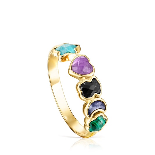 Tous Glory Vermeil Silver Ring 918595501