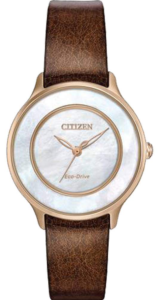 Citizen Women Leather EM0383-08D
