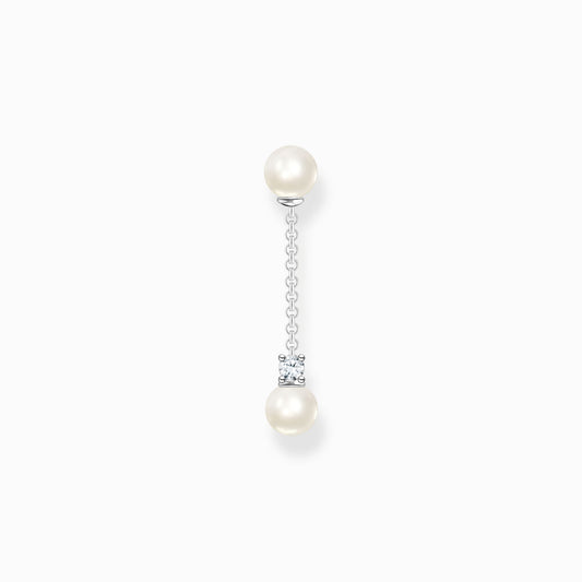 Thomas Sabo Single Earring Pearls With White Stone Silver H2212-167-14