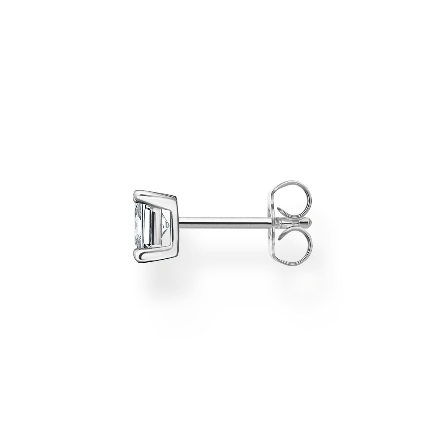Thomas Sabo Single Ear Stud With White Stone Silver H2233-051-14