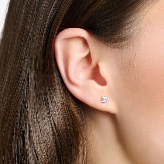 Thomas Sabo Single Ear Stud White Stone Silver H2256-051-14
