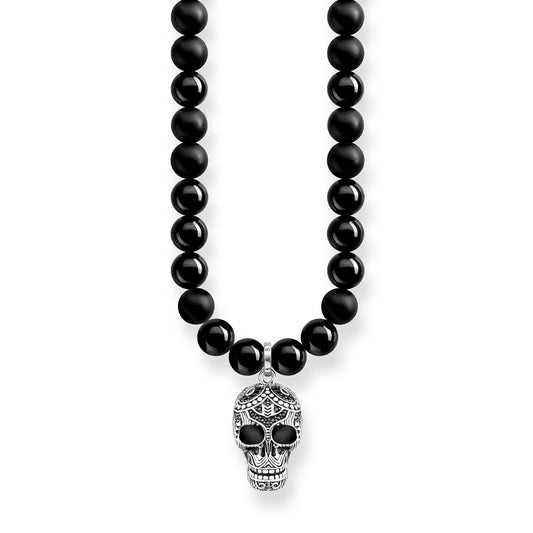 Thomas Sabo Power Necklace Maori Skull Pavé KE1707-705-11-L60