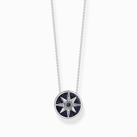 Thomas Sabo Necklace Royalty Star With Stones Silver KE2140-945-7-L45V