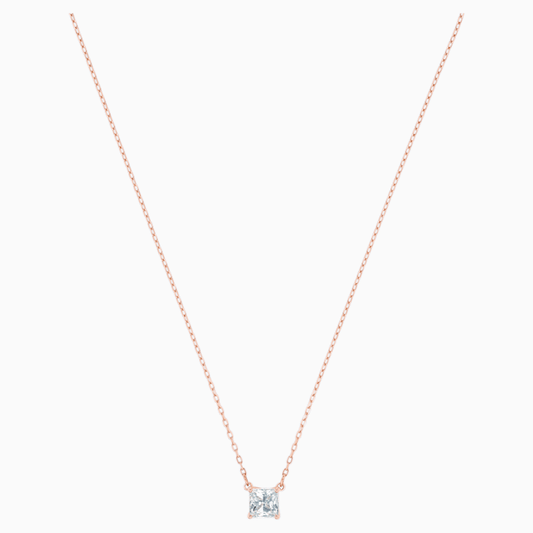 Swarovski Attract Necklace, White, Rose-gold tone plated 5510698