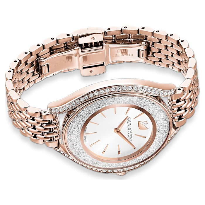 Swarovski Crystalline Aura watch Metal bracelet, Rose gold tone, Rose-gold tone PVD 5519459