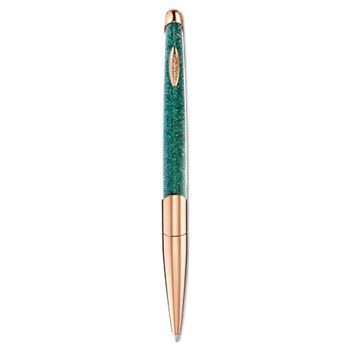 Crystalline Nova Ballpoint Pen, Green, Rose-gold tone plated 5534326
