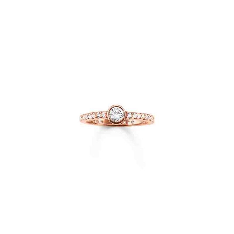 THOMAS SABO PINK GOLD WOMEN'S RING TR1984-416-14, TR1984-051-14