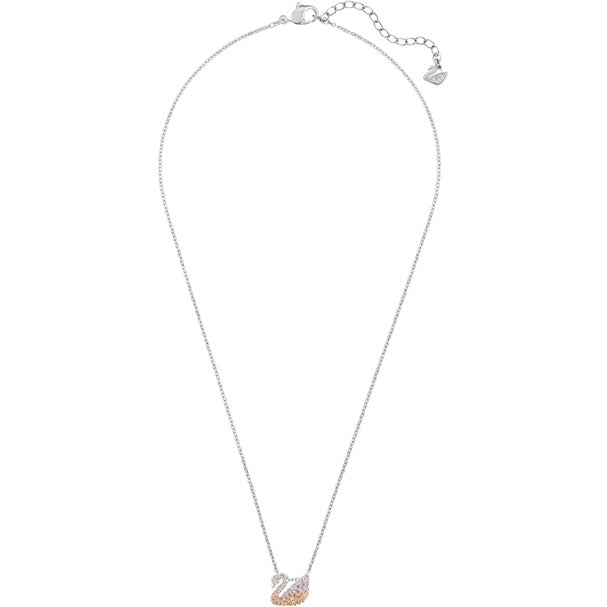 Swarovski Iconic Swan Pendant, Small, Multi-colored, Rhodium Plating 5215038