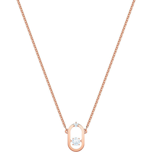 Swarovski North Necklace, White, Rose Gold Plating 5468084