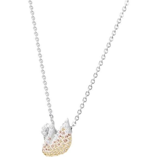 Swarovski Iconic Swan Pendant, Small, Multi-colored, Rhodium Plating 5215038