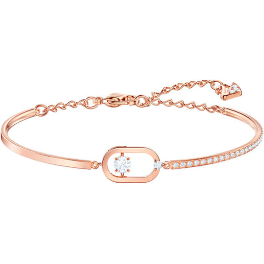 Swarovski North Bracelet, White, Rose Gold Plating 5472382