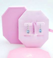 Millenia drop earrings Octagon cut, Blue, Rhodium plated 5619500