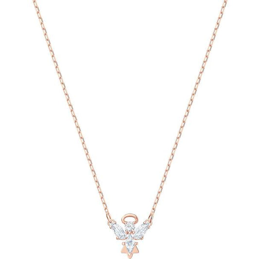 Swarovski Magic Angel Necklace, White, Rose-gold Tone Plated 5498966
