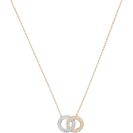 Swarovski Stone Necklace, Multi-colored, Rose Gold Plating 5414999