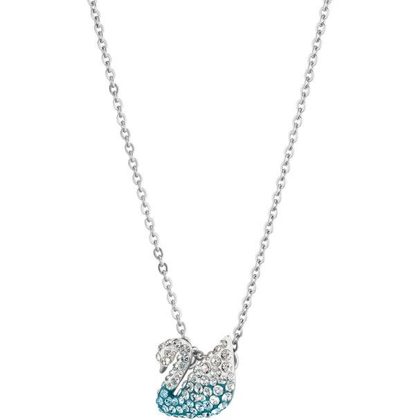 Swarovski Iconic Swan Pendant, Multi-colored, Rhodium Plated 5512094