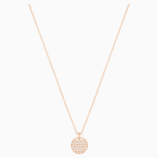 Swarovski Ginger Pendant, White, Rose gold plating 5265913