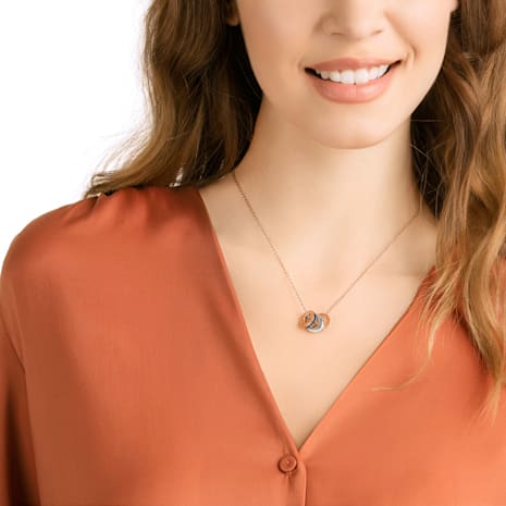 Swarovski Hint Pendant, Multi-colored, Mixed Metal Finish 5353666