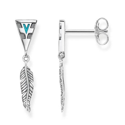 Thomas Sabo Earrings "Feather" H1991-664-17