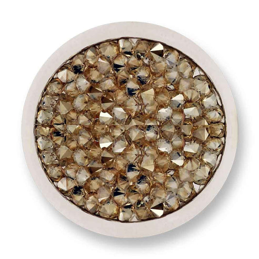 Mi Moneda Swarovski S/S champagne large coin SW-LU-42-L